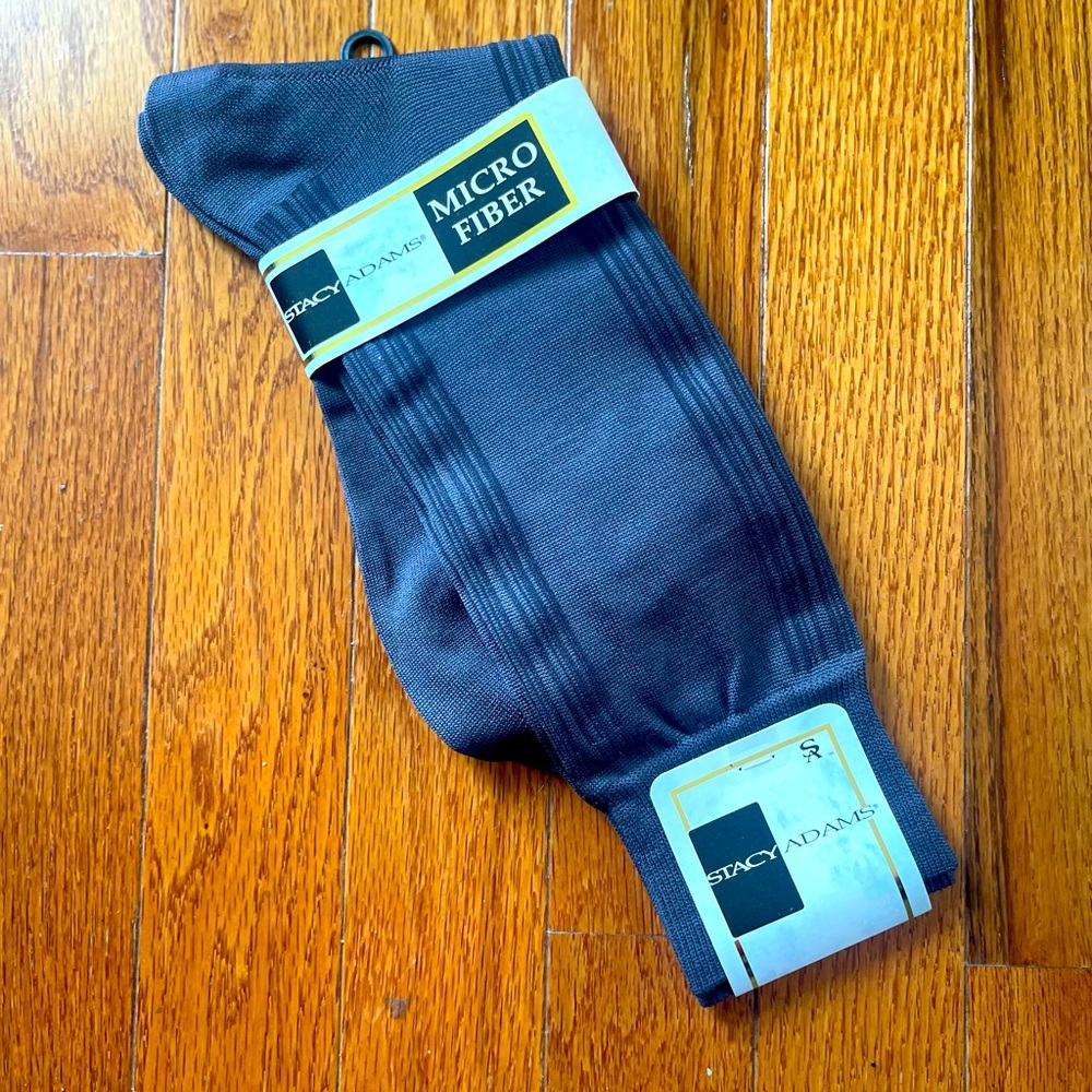 Men’s Stacy Adams Micro Fiber Dress Socks - Gray